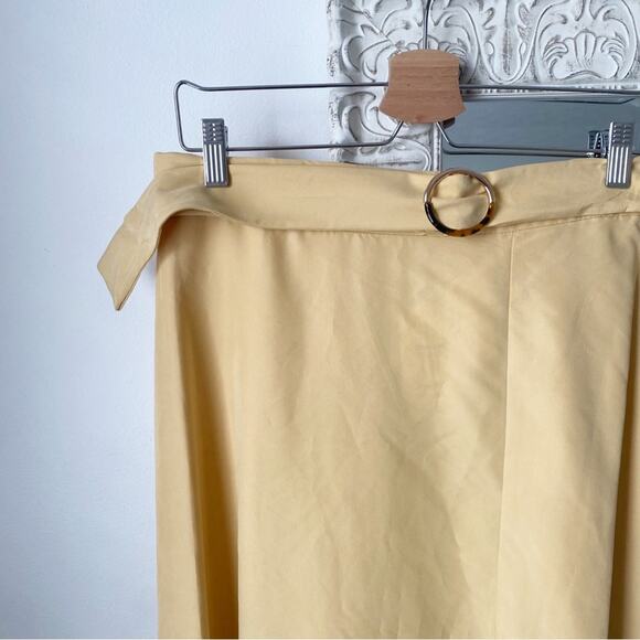 Mango Belted Front Slit Midi Skirt - Picture 3 of 11